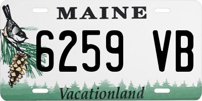ME license plate 6259VB