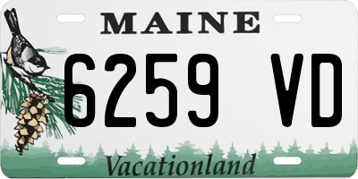 ME license plate 6259VD