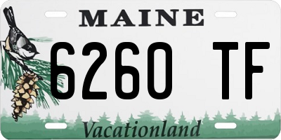 ME license plate 6260TF