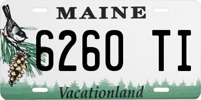 ME license plate 6260TI