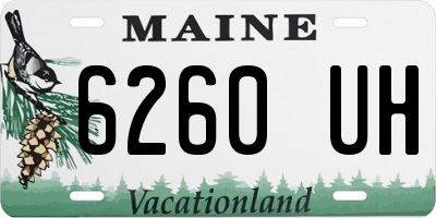 ME license plate 6260UH