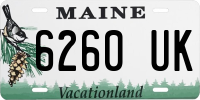 ME license plate 6260UK