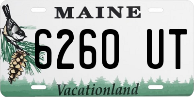 ME license plate 6260UT