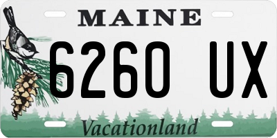 ME license plate 6260UX