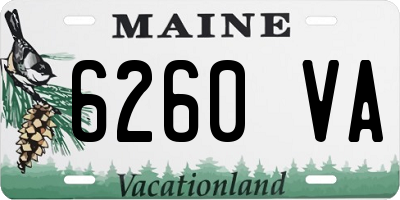 ME license plate 6260VA