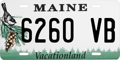 ME license plate 6260VB