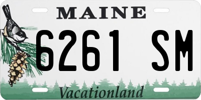 ME license plate 6261SM