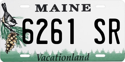 ME license plate 6261SR