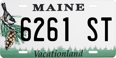 ME license plate 6261ST