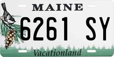ME license plate 6261SY