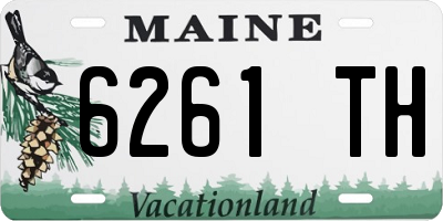 ME license plate 6261TH