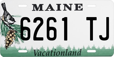 ME license plate 6261TJ