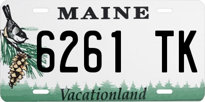 ME license plate 6261TK