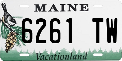 ME license plate 6261TW
