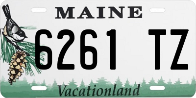 ME license plate 6261TZ