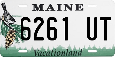 ME license plate 6261UT