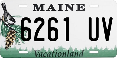 ME license plate 6261UV