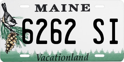 ME license plate 6262SI