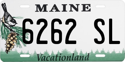 ME license plate 6262SL
