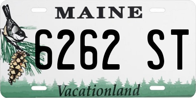 ME license plate 6262ST