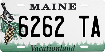 ME license plate 6262TA