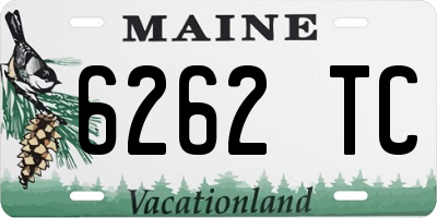 ME license plate 6262TC