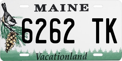ME license plate 6262TK