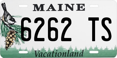 ME license plate 6262TS