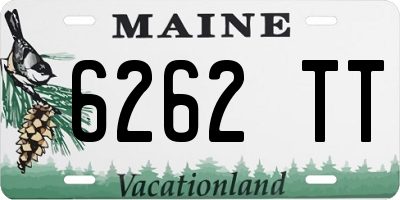 ME license plate 6262TT