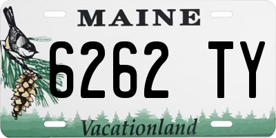 ME license plate 6262TY