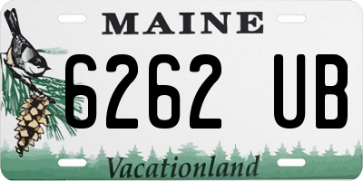 ME license plate 6262UB