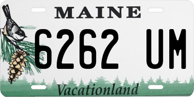 ME license plate 6262UM