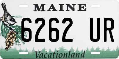 ME license plate 6262UR