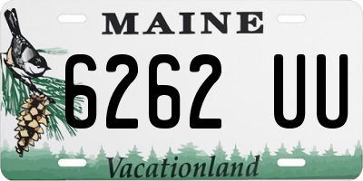 ME license plate 6262UU