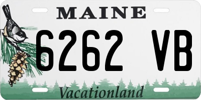 ME license plate 6262VB