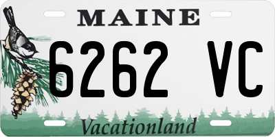 ME license plate 6262VC