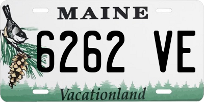 ME license plate 6262VE