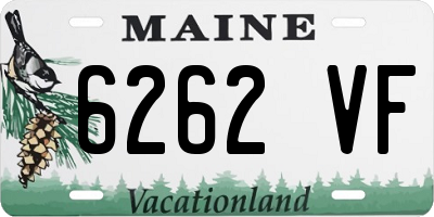 ME license plate 6262VF