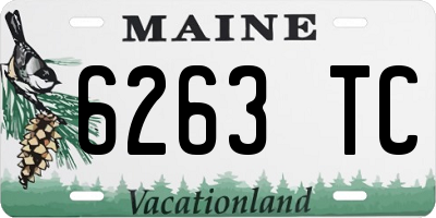 ME license plate 6263TC