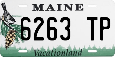 ME license plate 6263TP