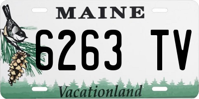 ME license plate 6263TV