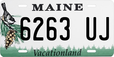 ME license plate 6263UJ