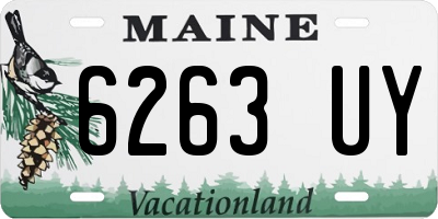 ME license plate 6263UY