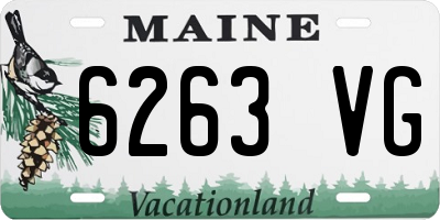 ME license plate 6263VG