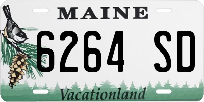 ME license plate 6264SD
