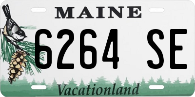 ME license plate 6264SE