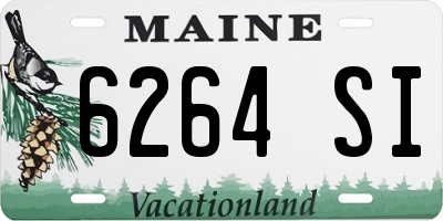 ME license plate 6264SI