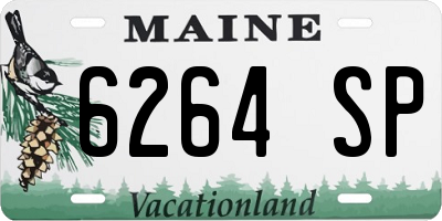 ME license plate 6264SP