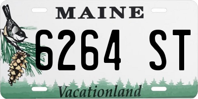ME license plate 6264ST