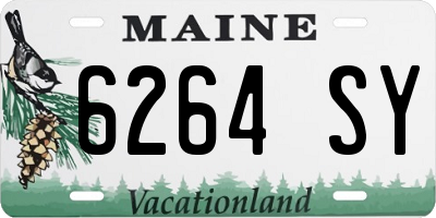 ME license plate 6264SY